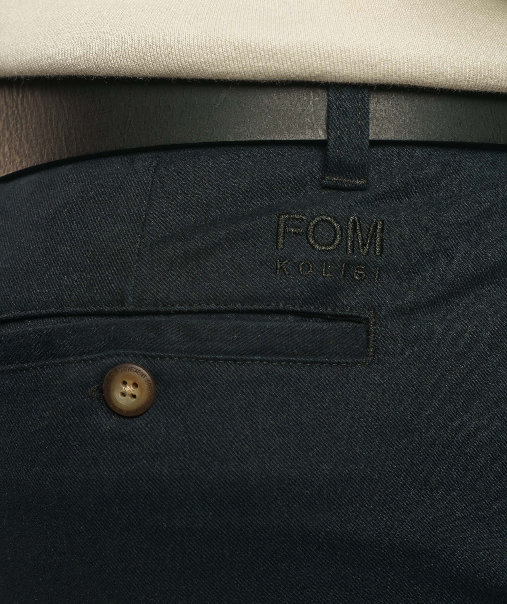 FOM x Kolisi Brushed Twill Tapered Pants - Black