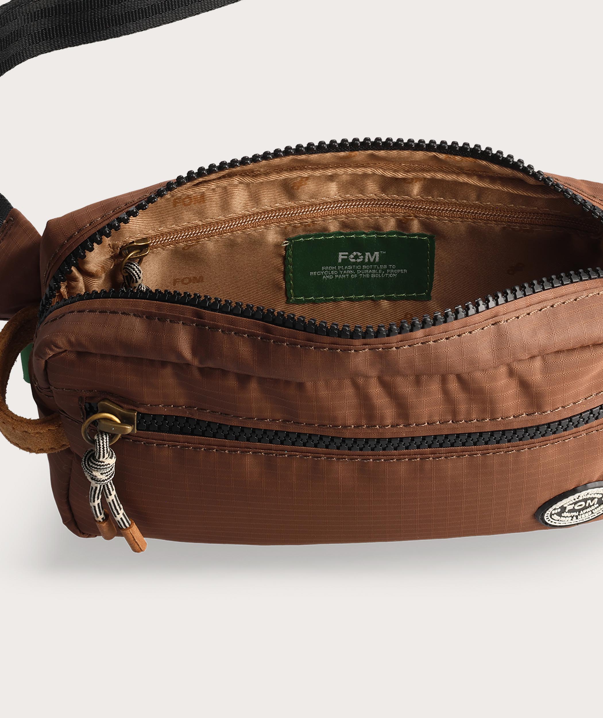 FOM Recycled Rover Crossbody - Coffee