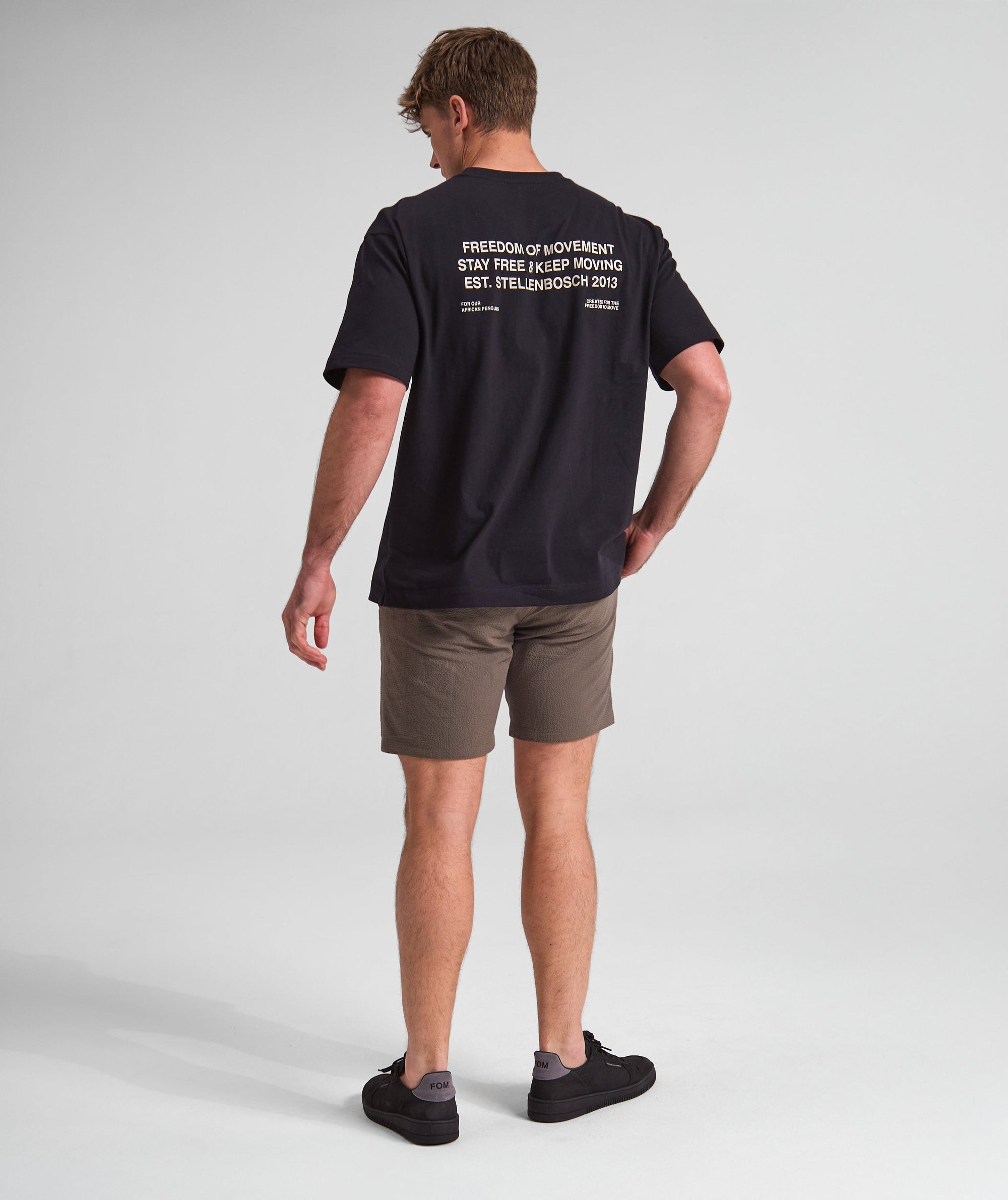 FOM x SANCCOB Mens Pengpong Graphic Tee - Black