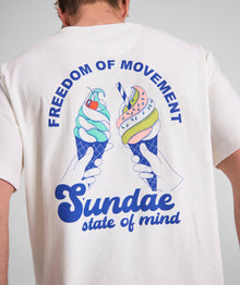 Mens Ice Cream Graphic Tee - Ivory