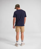 Mens Regular Fit Stripe Tee - Navy