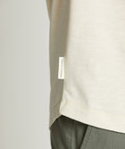 Mens Curved Hem Slub Tee - Ecru