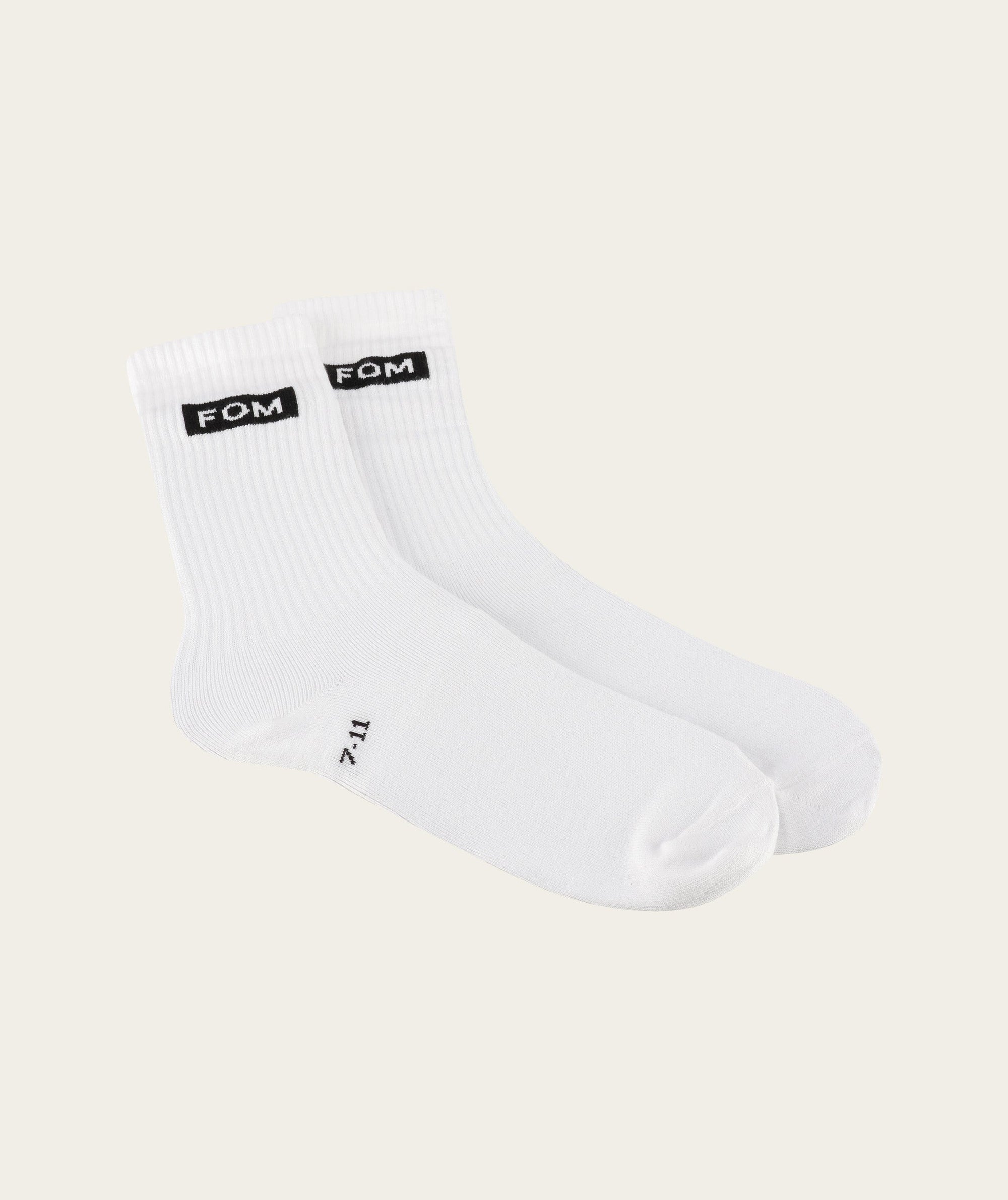 Socks Crew - White (Size 7-11)