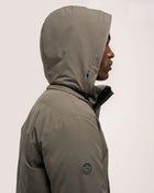 Mens Water Resistant Parka Jacket - Lichen Green