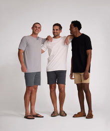 Essential 3-Pack Tees - Ivory / Black / Grey Melange