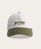 Colour Block Dad Cap - Off-White & Olive