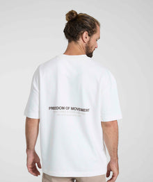Men's Fleece Crew Neck Tee - Ivory