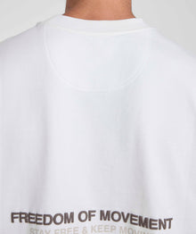 Men's Fleece Crew Neck Tee - Ivory