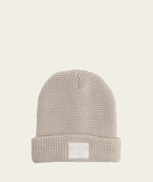 Waffle Knit Beanie - Vintage White