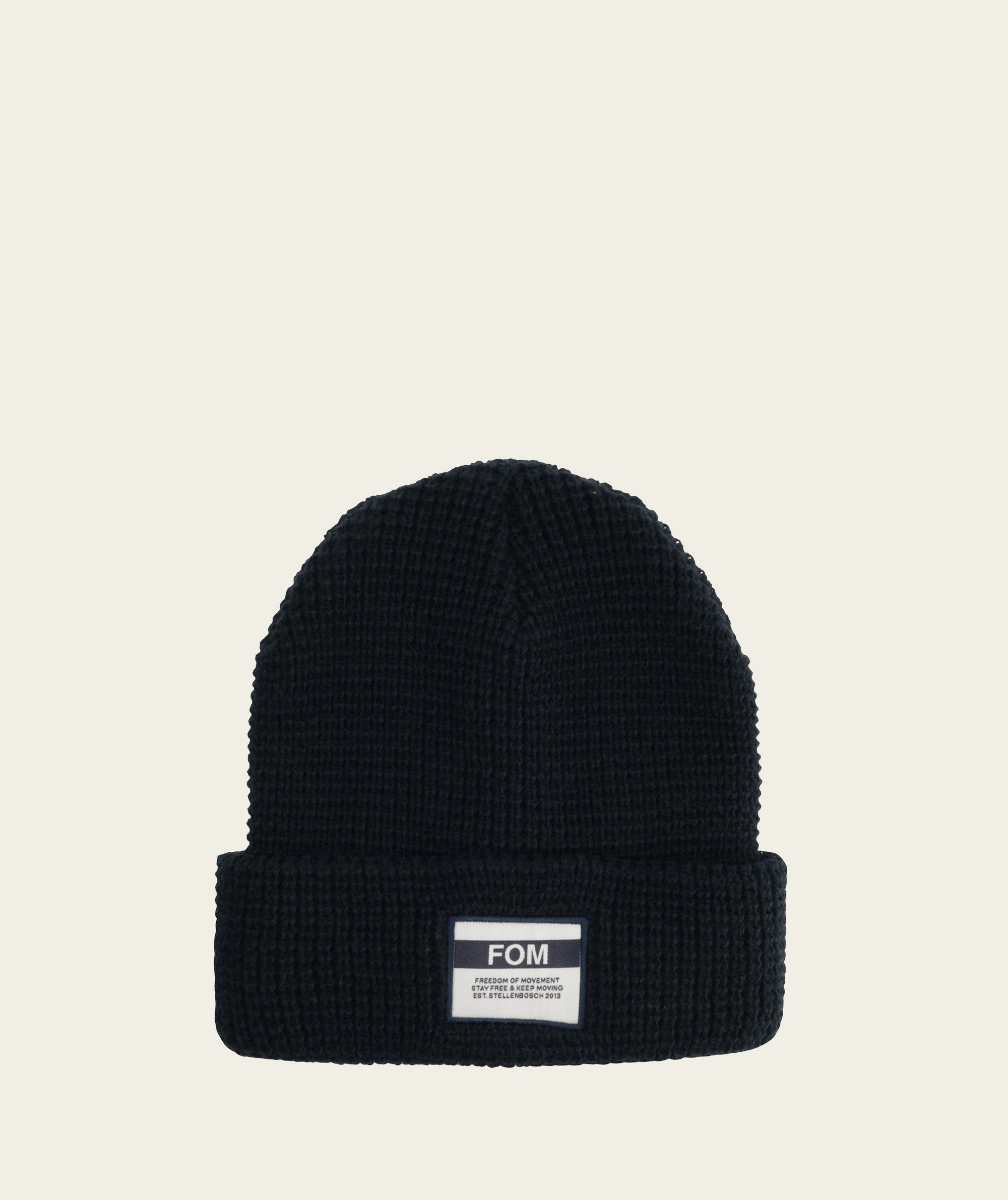 Waffle Knit Beanie - Ink