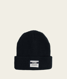 Waffle Knit Beanie - Ink