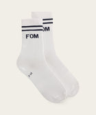 Socks Crew - White/ Navy FOM Stripes (Size 7-11)