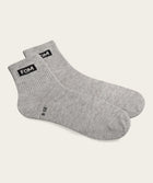 Socks Active Twin Pack - Grey Melange & Black (Size 8-12)