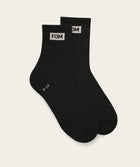 Socks Active Twin Pack - Grey Melange & Black (Size 8-12)