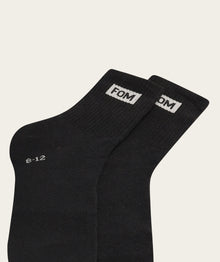Socks Active Twin Pack - Grey Melange & Black (Size 8-12)