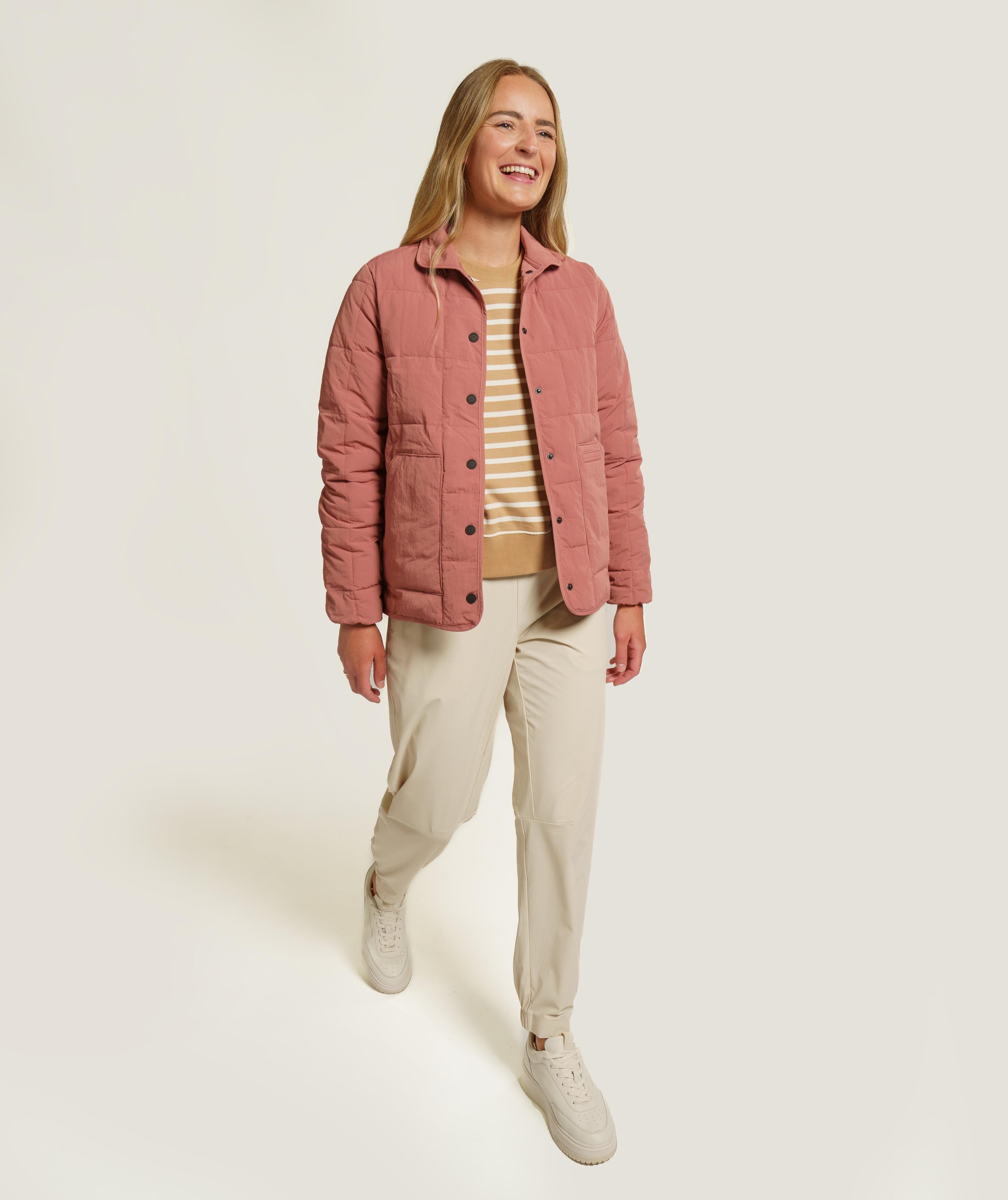 Ladies 4-Way Stretch Jogger - Ecru