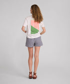 Ladies Gingham Shorts - X Navy