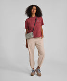 Ladies FOM Typography Graphic Tee - Burgundy
