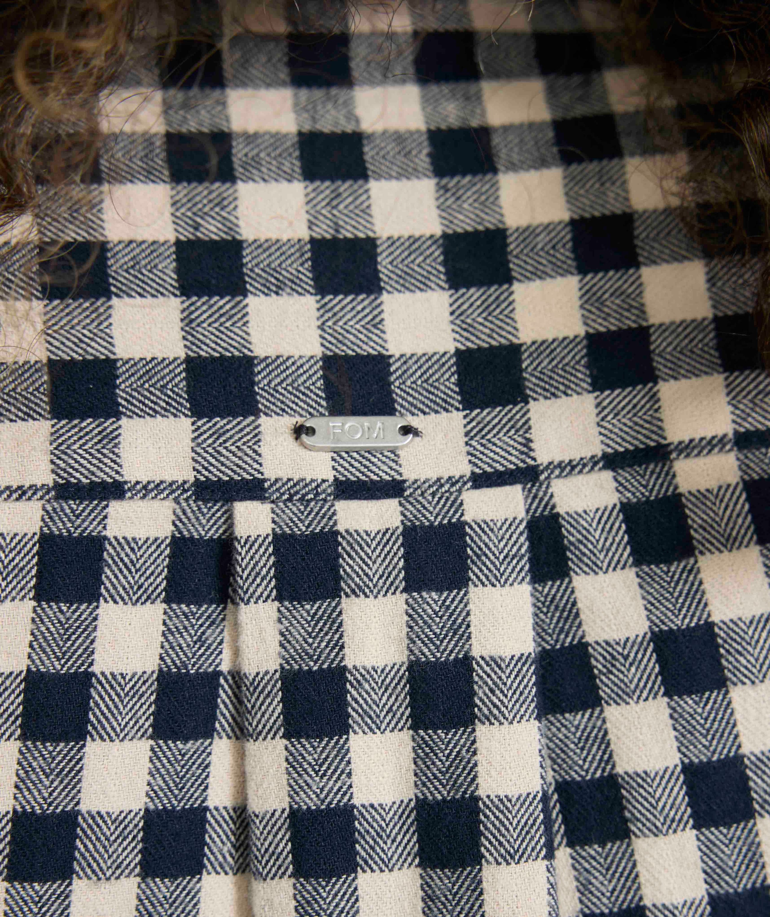Ladies Gingham Shirt - X Navy