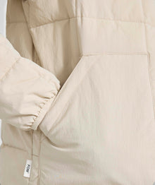 Ladies Quilted Puffer Jacket - Ivory