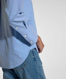 Ladies Chambray Pocket Shirt - Light Wash