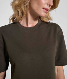 Ladies Fleece Tee - Dark Olive