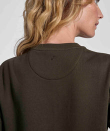 Ladies Fleece Tee - Dark Olive