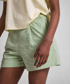 Ladies Gingham Shorts - X Green