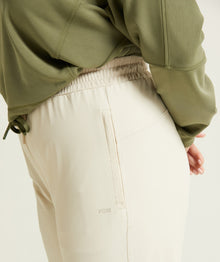 Ladies 4-Way Stretch Jogger - Ecru