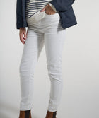 Ladies Skinny-ish Denim Jean - Ecru