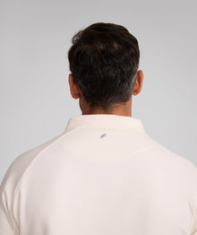 Mens Long Sleeve Honeycomb Golfer - Ivory