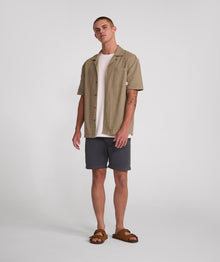 Mens Cotton Chino Shorts - Charcoal