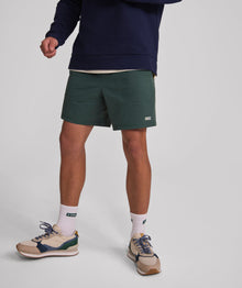 Mens FreeMotion Pull On Shorts - Forest Green