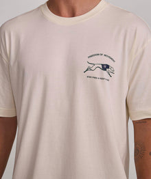 Mens Windhond Tee - Vanilla Sorbet