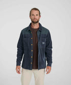 Mens Corduroy Overshirt - Slate Blue