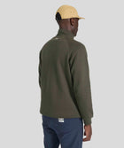 Mens Regular 1/4 Zip Sweat - Dark Olive