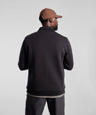 Mens 1/4 Zip Sweater - Black
