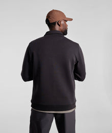 Mens 1/4 Zip Sweater - Black