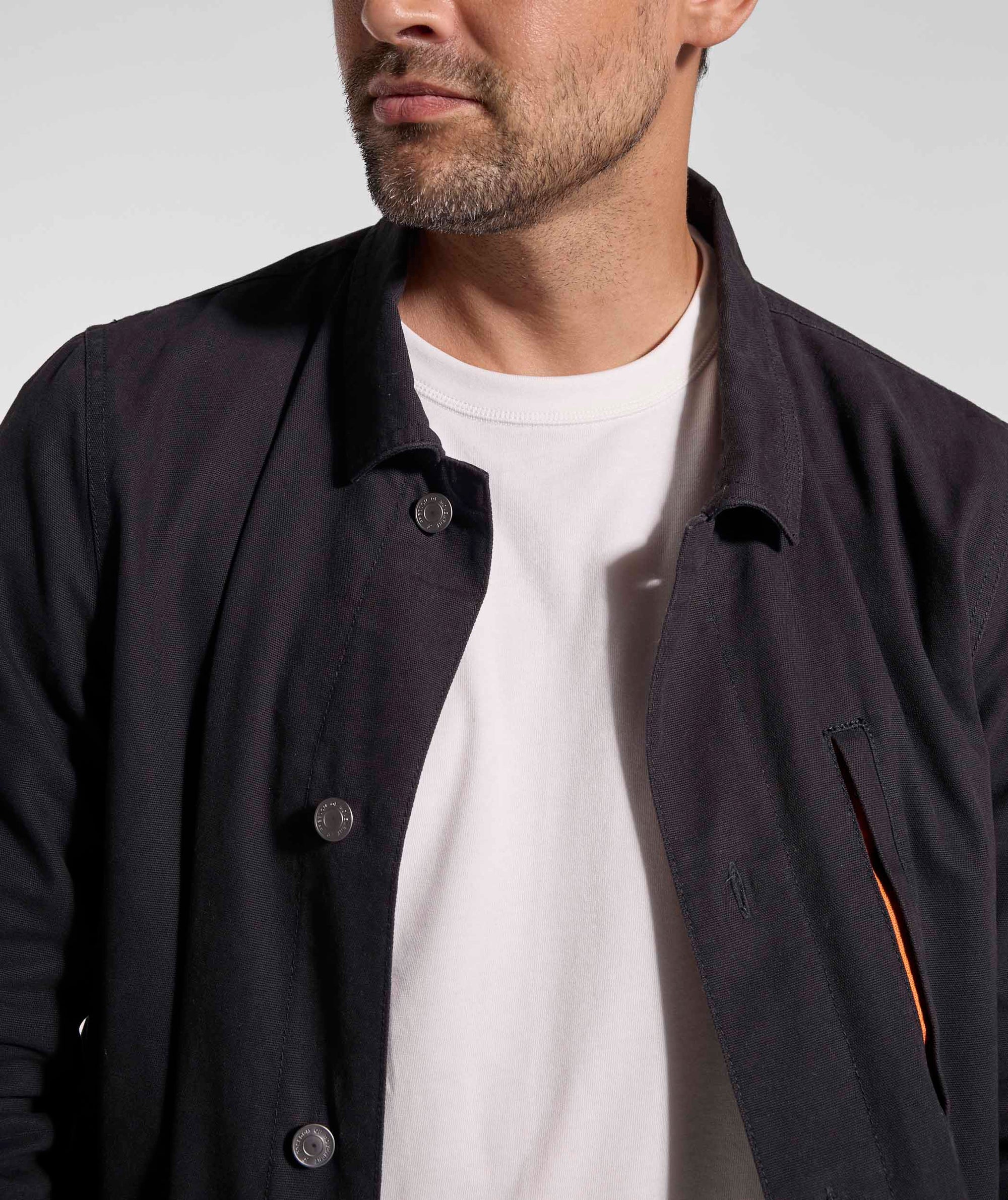 Mens Canvas Jacket - Black