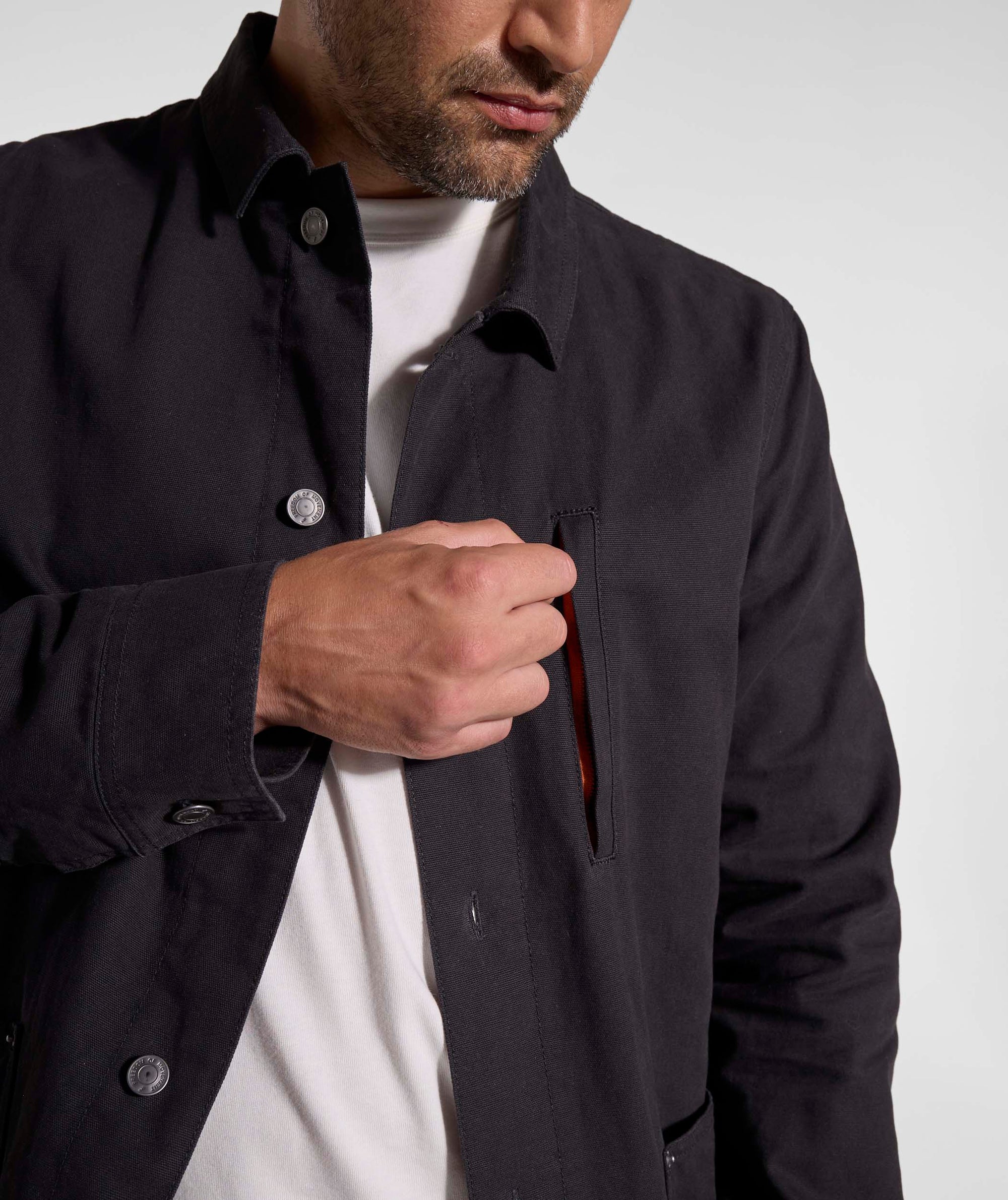 Mens Canvas Jacket - Black