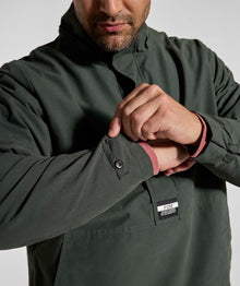 Mens Cotton Blend Anorak - Forest