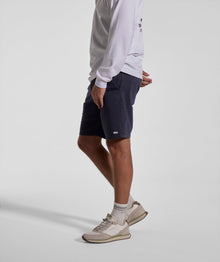 Mens Cotton Twill Chino Shorts - Navy