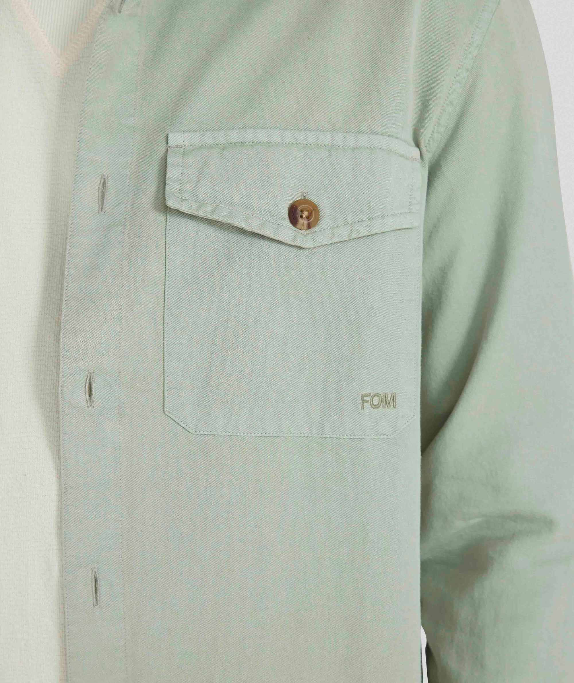 Mens Cotton Twill Shirt -  Willow Green