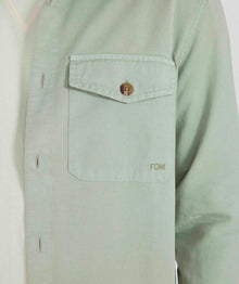 Mens Cotton Twill Shirt -  Willow Green