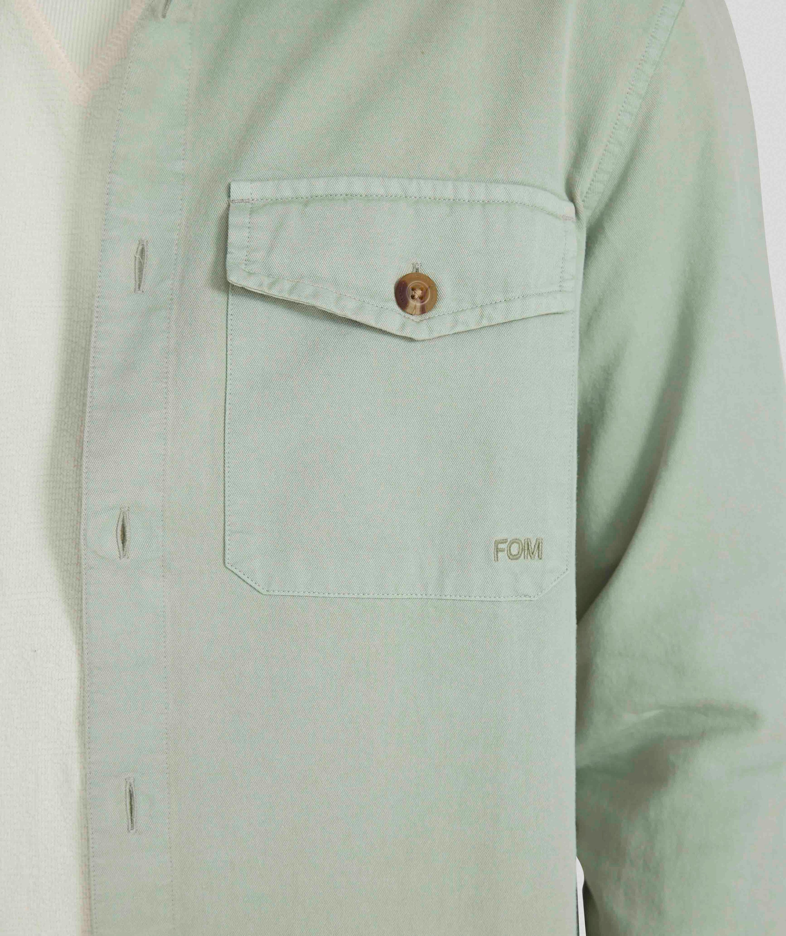 Mens Cotton Twill Shirt -  Willow Green