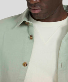Mens Cotton Twill Shirt -  Willow Green