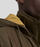 Mens Cotton Parka - Dark Olive