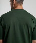 Mens Peaks Patch Tee - Mountain Green