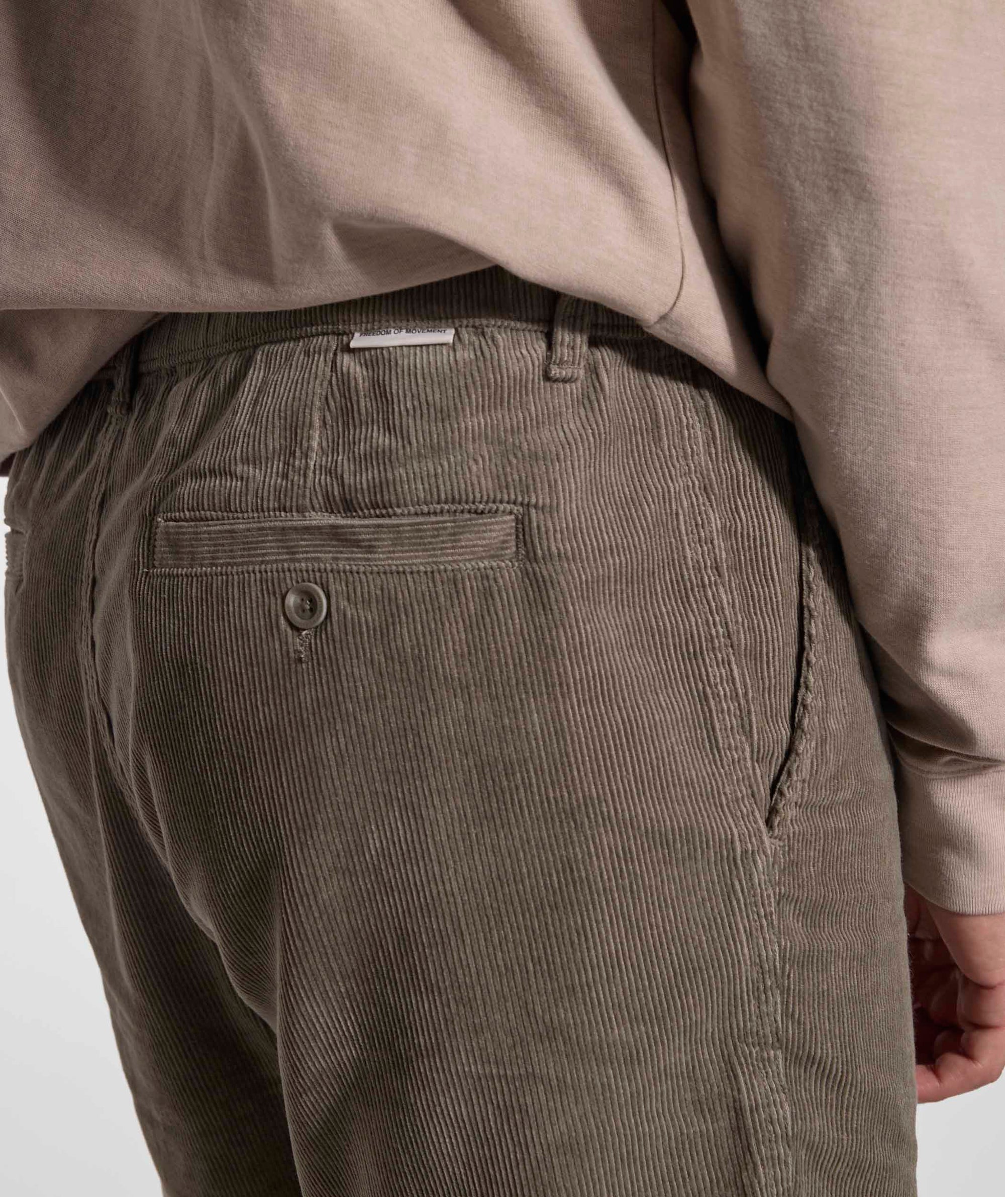 Mens Regular Fit Corduroy Shorts - Sage