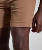 Mens Regular Fit Cotton Chino Shorts - Dark Taupe